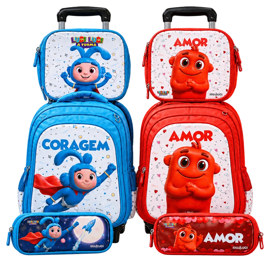 Kit Mochila, Lancheira e Penal
